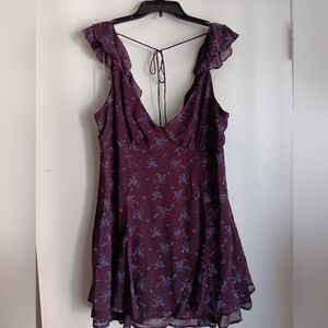 🚨Wild Fable Floral Dress in Deep Purple NWT